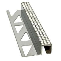 Perfil em Aço Inox Diamond 1cmX1cmX244cm Barra 2,44m Perfil em Aço Inox Diamond 1cmX1cmX244cm Barra 2,44m