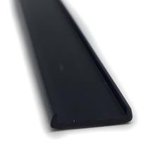 Perfil em U para acabamento em madeira 16mm em PVC flexível