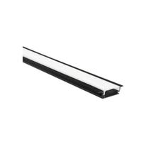 Perfil Embutir 17X07X3000MM Preto - Roya Perfil Embutir 17X07X3000MM Preto - Roya