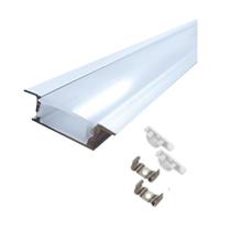 Perfil Embutir 23,6x7mm 3 metros Branco - Embuled