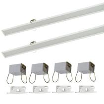 Perfil Embutir Led 39X12mm Branco 2X1m Gesso Spero ilunato