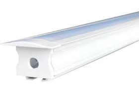 Perfil embutir risque para fita led 3000x24x08 branco-avant