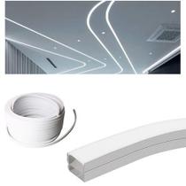 Perfil Flexível Sobrepor 5metros Ip68 20x10MM Uso Externo Sem Emenda