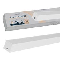 Perfil Led Barra Risque Inside 43x35mm 2 Metros Embutir Branco Em Aluminio Cod:338265724 Deluxe By Avant Perfil Led Barra Risque Inside 43x35mm 2 Metros Embutir Branco Em Aluminio Cod:338265724 Deluxe By Avant