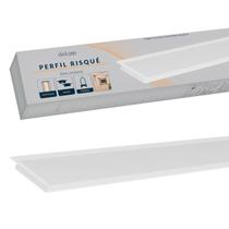 Perfil Led Barra Risque Plane 65x10mm 2 Metros Embutir Branco Em Aluminio Cod:338265715 Deluxe By Avant Perfil Led Barra Risque Plane 65x10mm 2 Metros Embutir Branco Em Aluminio Cod:338265715 Deluxe By Avant