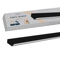 Perfil Led Barra Risque Stylus 75x25mm 2 Metros Sobrepor Preto Em Aluminio Cod:338251637 Deluxe By Avant Perfil Led Barra Risque Stylus 75x25mm 2 Metros Sobrepor Preto Em Aluminio Cod:338251637 Deluxe By Avant