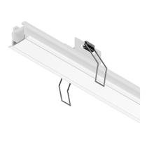 Perfil LED de Embutir para Gesso 1M 9,6W/m Luz Branco Quente 12V Mister LED