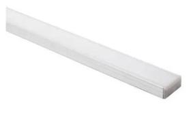 Perfil led de sobrepor em alumínio branco 1,7x2x200cm