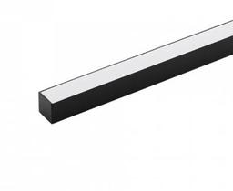 Perfil led de sobrepor preto 1,7x2x200cm