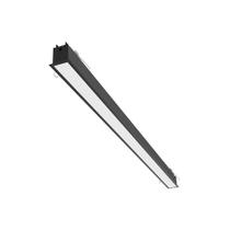 Perfil LED Embutir Preto Para Gesso 1m 9,6w Luz Branco Quente Mister LED Perfil LED Embutir Preto Para Gesso 1m 9,6w Luz Branco Quente Mister LED