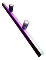 Perfil Led Rgb Pontual Sobrepor 1m + 2 Spots Linear Colorido