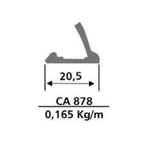 Perfil Mata Junta de Alumínio para Ônibus Caio e MBB - Código CA878 Perfil Mata Junta de Alumínio para Ônibus Caio e MBB - Código CA878