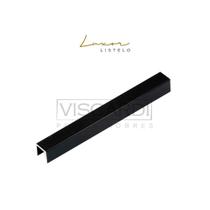 Perfil Para Parede Luxor Black Matte 10x10x10x3m Viscardi - (valor Por Peça) Perfil Para Parede Luxor Black Matte 10x10x10x3m Viscardi - (valor Por Peça)