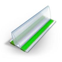 Perfil Plástico Fixa Placa 20 cm 10 unds com Fita Dupla Face para Fixação de Placas de Comunicação Visual