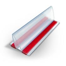 Perfil plástico fixa placa com fita dupla face 3M VHB para fixação de placas Perfil plástico fixa placa com fita dupla face 3M VHB para fixação de placas