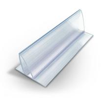 Perfil plástico fixa placa sem fita dupla face para fixação de placas Perfil plástico fixa placa sem fita dupla face para fixação de placas