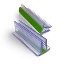 Perfil Plástico Porta Stoppers 40 cm 5 unds com Fita Dupla Face para Comunicação Visual