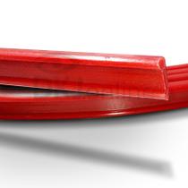 Perfil Plástico Vareta Chata para Toldos em PVC Vermelho - Rolo de 6 Metros