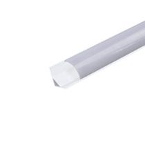 Perfil Sobrepor Canto Para Fita Led 2 Metros Branco Difusor Leitoso