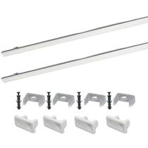 Perfil Sobrepor Led 17X7mm Branco 2X1m Applicato ilunato Perfil Sobrepor Led 17X7mm Branco 2X1m Applicato ilunato