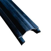 Perfil Trapezio Preto 6,00m + gaxeta cortado c/ 2m p/ envio