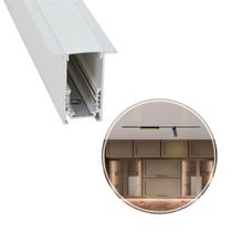 Perfil Trilho Magnético de Embutir K20 Branco 1M DS9947 Delis ST2794