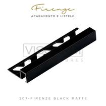 Perfil Viscardi Firenze Black Matte 10x12mm Barra 3m 207