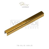 Perfil Viscardi Slis Gold Aco Inox 9mm Barra 3m 76