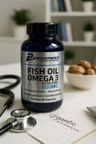 Performance Fish Oil Ômega 3 Ultra Puro 600mg Suplemento 90 Cápsulas