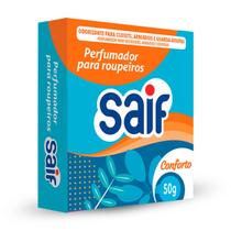 Perfumador Para Roupeiros Conforto Saif 50G, Odorizante Perfumado Para Closets, Armários E Guarda-Roupas, Laranja, Cheir