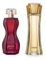 Perfumaria Feminina: Linda 100ml + Glamour Diva 75ml