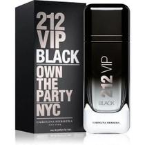 Perfume 212 Vip Black - Carolina Herrera 200ml - Masculino Original - Lacrado e Selo da ADIPEC