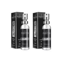 Perfume Absoluty Color Parfum 15ml Men Silver - Kit C/ 2un