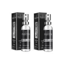 Perfume Absoluty Color Parfum 15Ml Men Silver - Kit Com 2Un