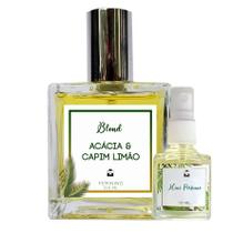 Perfume Acácia e Capim Limão 100ml Feminino - Blend de Óleo Essencial Natural + Presente