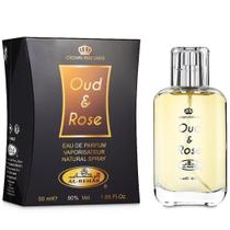 Perfume Al-Rehab Oud & Rose EDP 50mL para homens e mulheres Perfume Al-Rehab Oud & Rose EDP 50mL para homens e mulheres