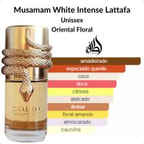Perfume Árabe Compartilhável Lattafa Musamam White Intense EDP 100ml Original com Nota Fiscal