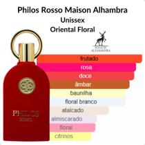 Perfume Arabe Compartilhável Maison Alhambra Philos Rosso EDP 100ml Perfume Arabe Compartilhável Maison Alhambra Philos Rosso EDP 100ml
