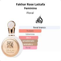Perfume Árabe Feminino Lattafa Fakhar Rose EDP 100ml Original com Nota Fiscal Perfume Árabe Feminino Lattafa Fakhar Rose EDP 100ml Original com Nota Fiscal