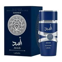 Perfume árabe importado Asad Zanzibar Lataffa EDP 100ml