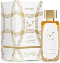 Perfume Árabe Lattafa Hayaati Gold Elixir 100ml Original Alta Fixação e Longa Duração Original Perfume Árabe Lattafa Hayaati Gold Elixir 100ml Original Alta Fixação e Longa Duração Original