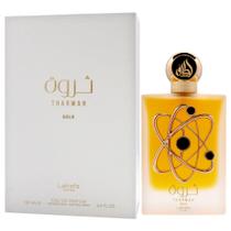 Perfume Árabe Tharwah Gold Lattafa Eau de Parfum Feminino 100ml Importado Original Perfume Árabe Tharwah Gold Lattafa Eau de Parfum Feminino 100ml Importado Original