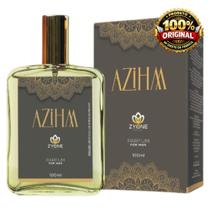 Perfume Azihm Masculino 100ml Zyone Árabe Alta Fixação Essência Importada Parfum Ref. Fakhar Black