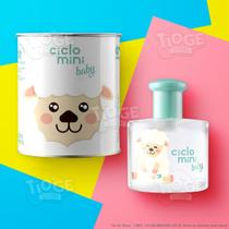 Perfume Bebê Infantil Beé Ciclo Mini Deo Colônia Baby 0 Meses com Lata Personalizada Presente 100ml