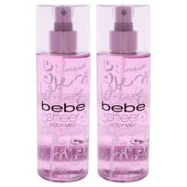 Perfume Bebe Sheer para mulheres Body Mist 250 ml - pacote com 2