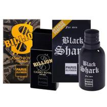Perfume Billion Casino Royal + Black Shark - Paris Elysees 100ml