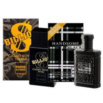 Perfume Billion Casino Royal + Handsome Black - Paris Elysees 100ml