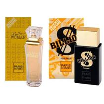 Perfume Billion For Men + Billion Woman - Paris Elysees 100ml