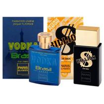 Perfume Billion For Men + Vodka Brasil Azul - Paris Elysees 100ml