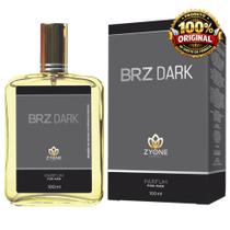 Perfume Brz Dark Zyone 100ml Masculino Alta Fixação 25% de Essência Importada Parfum Antigo Vip Black